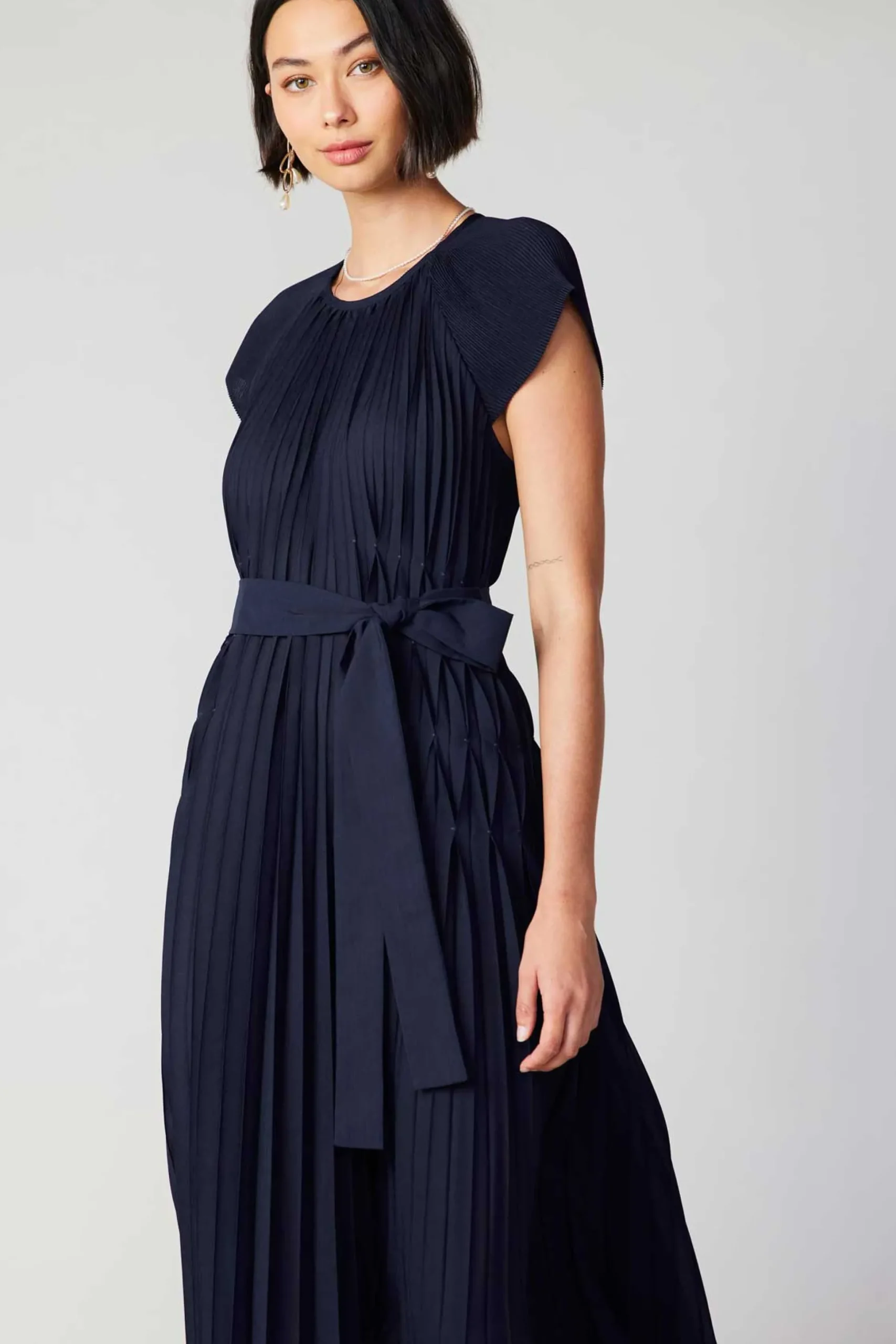Mona Pleated Maxi Dress