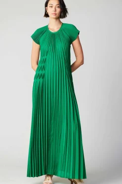 Mona Pleated Maxi Dress