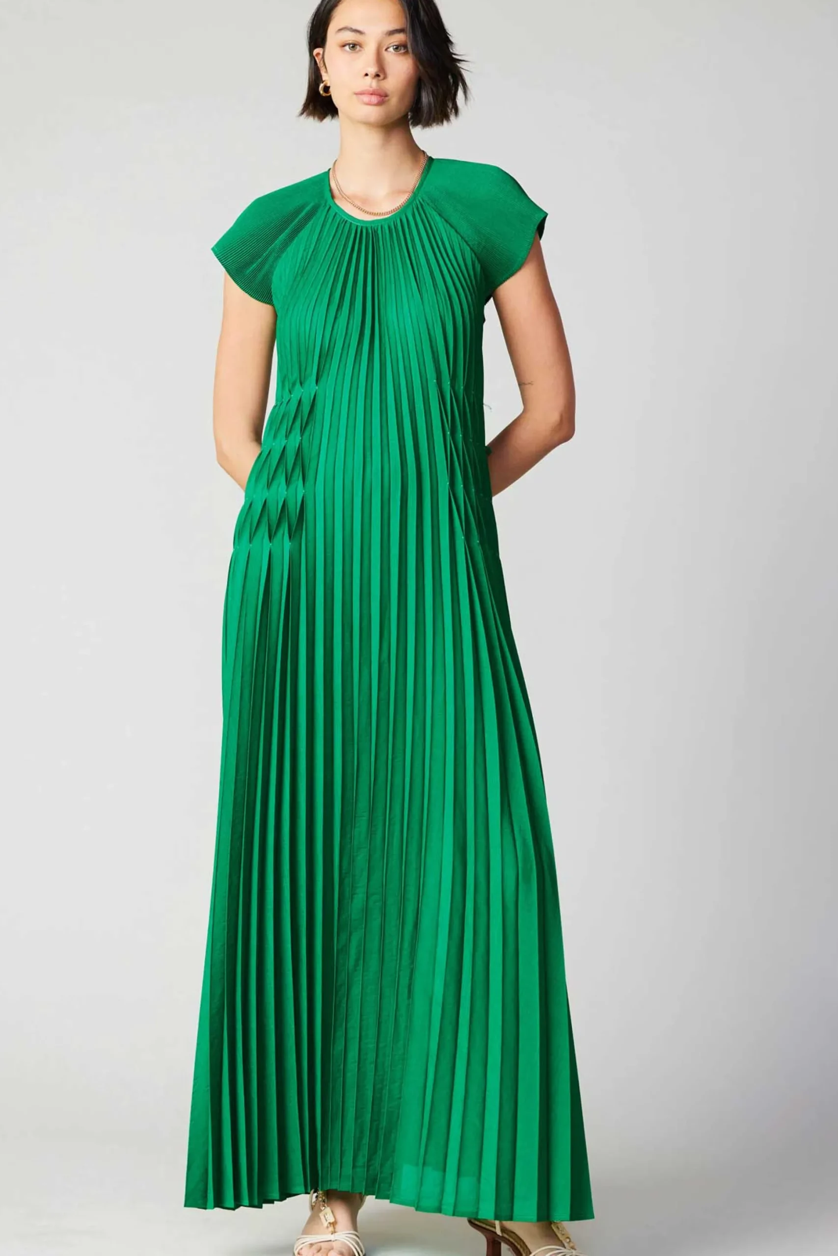 Mona Pleated Maxi Dress