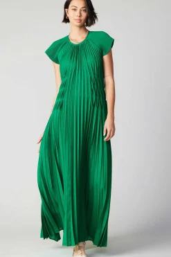 Mona Pleated Maxi Dress