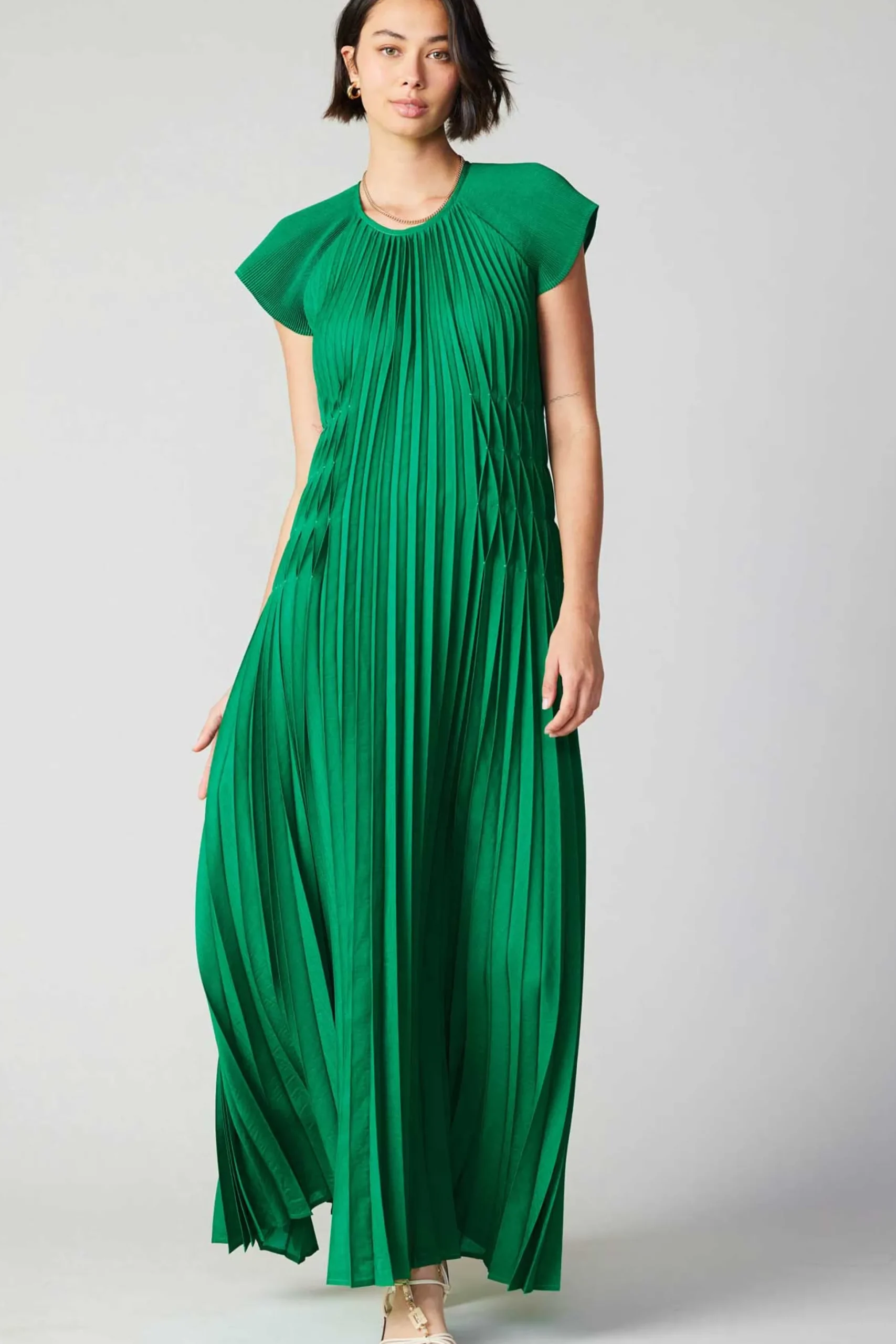 Mona Pleated Maxi Dress
