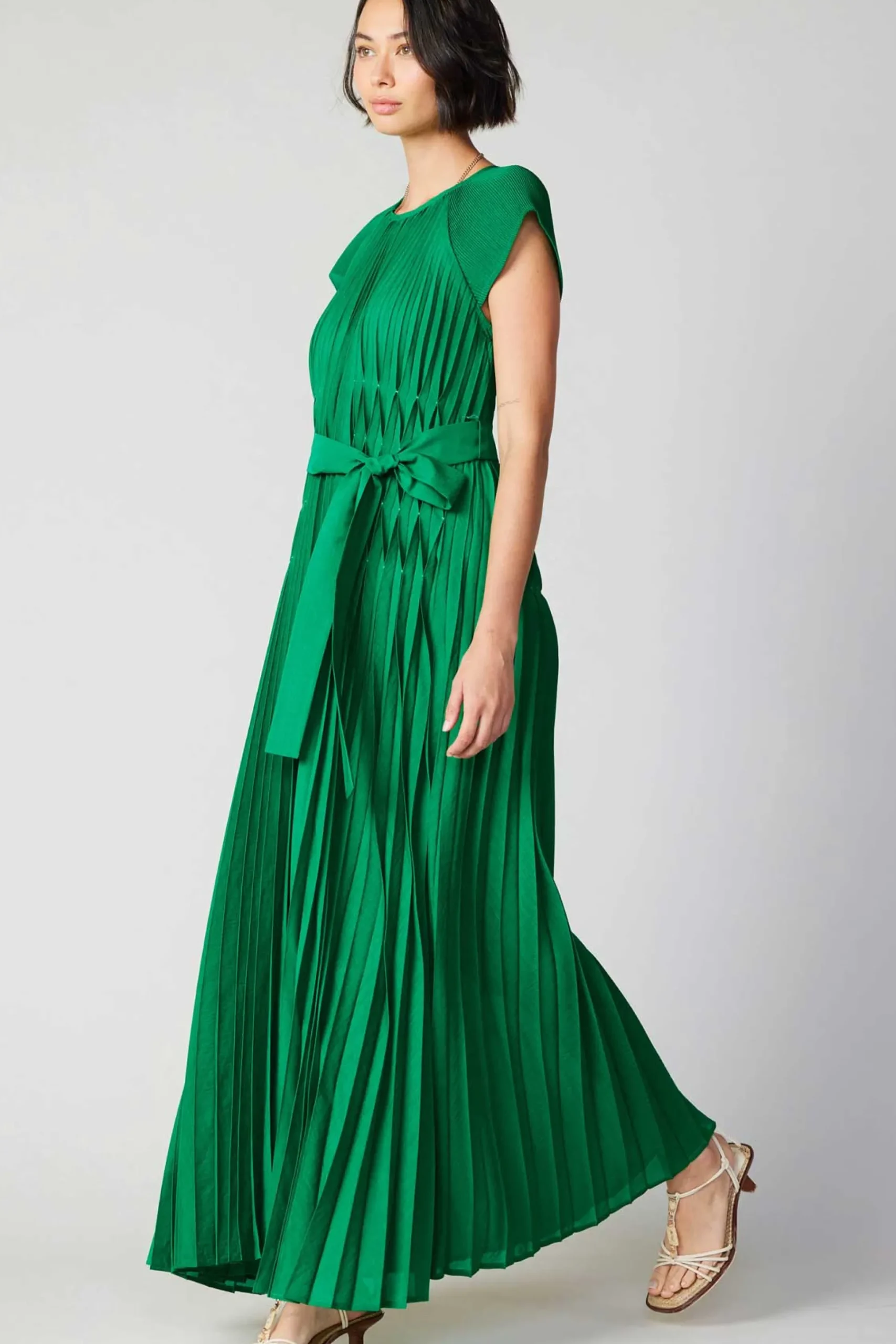 Mona Pleated Maxi Dress