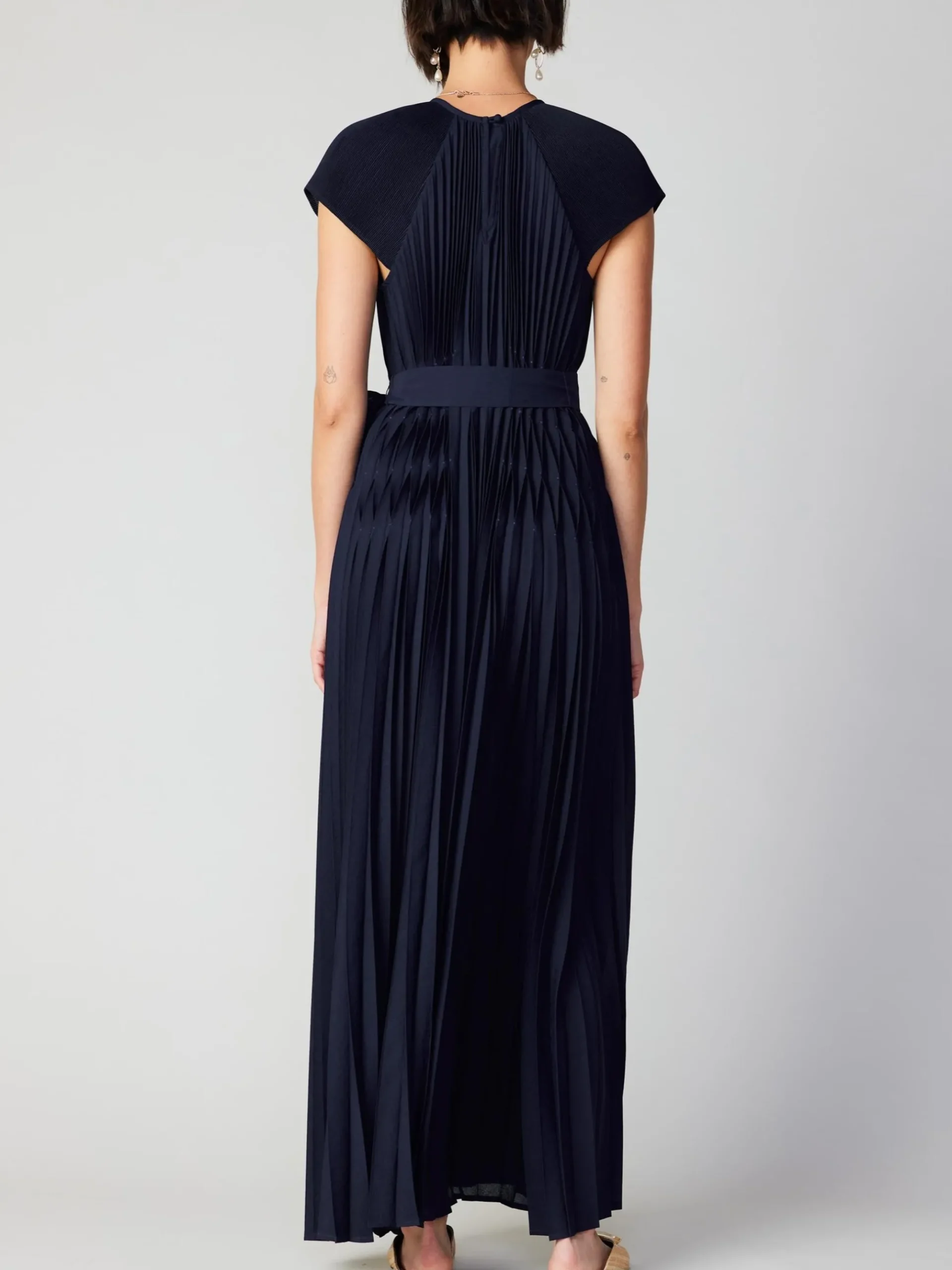 Mona Pleated Maxi Dress