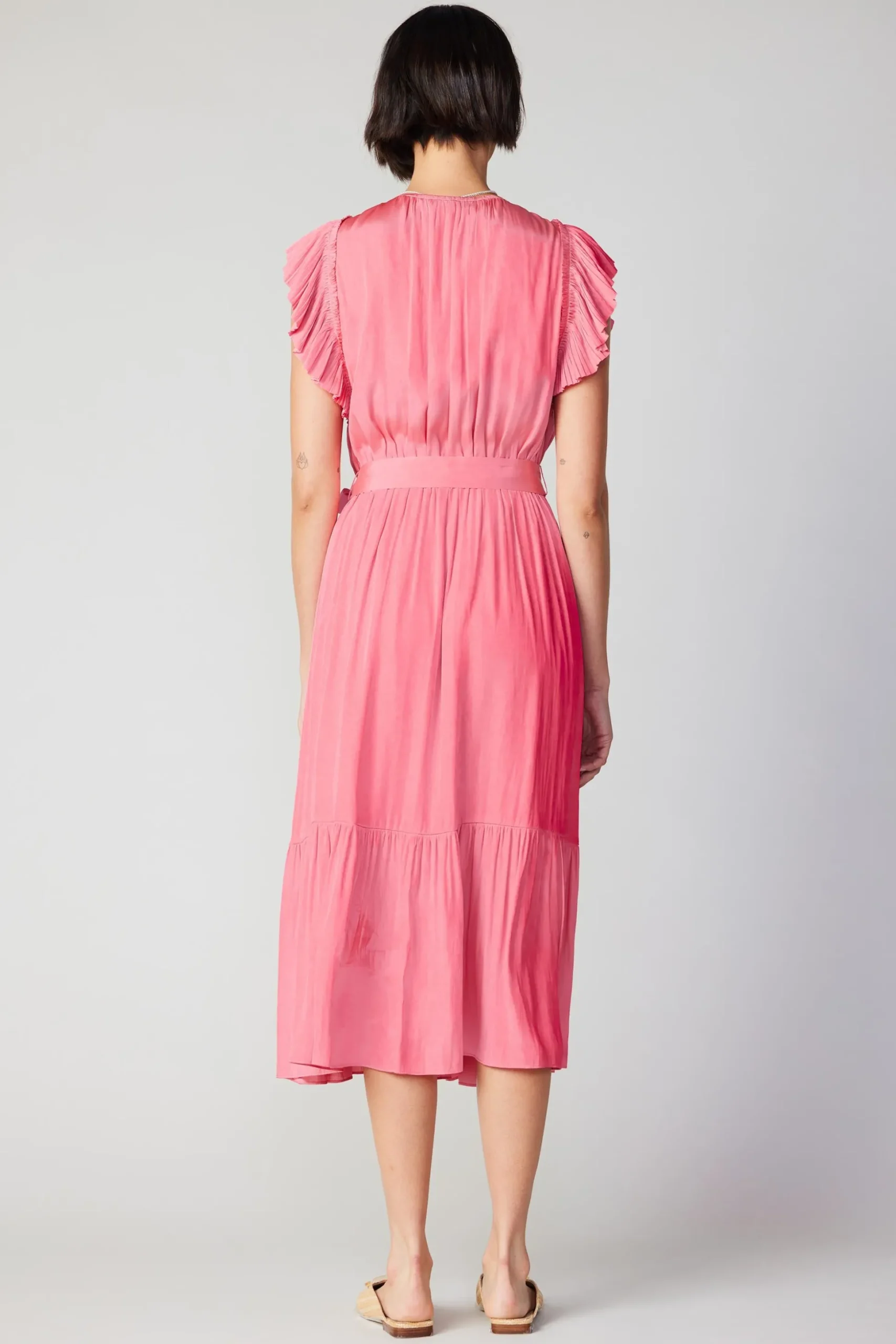 Natalia Flutter Sleeve Dress