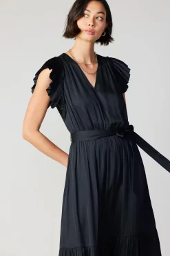 Natalia Flutter Sleeve Dress