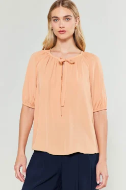 Neck Tie Detailed Blouse