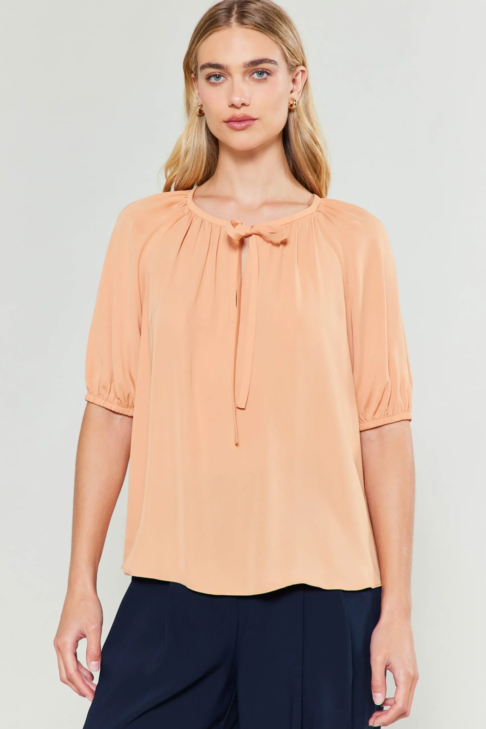 Neck Tie Detailed Blouse