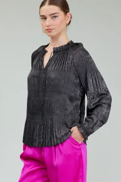 Opalescent Pleated Blouse
