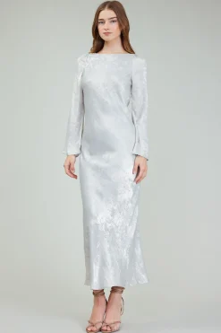 Opalescent Textured Maxi Dress