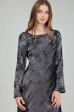 Opalescent Textured Maxi Dress