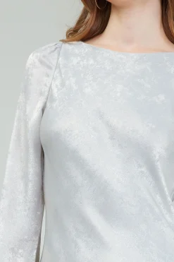 Opalescent Textured Maxi Dress