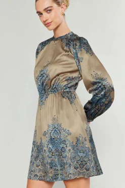 Ornate Motif Mini Dress