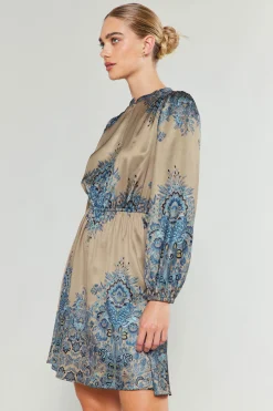 Ornate Motif Mini Dress