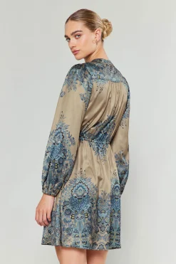 Ornate Motif Mini Dress