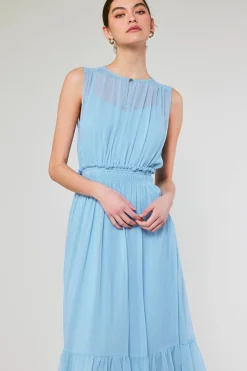 Overlayed Midi Dress