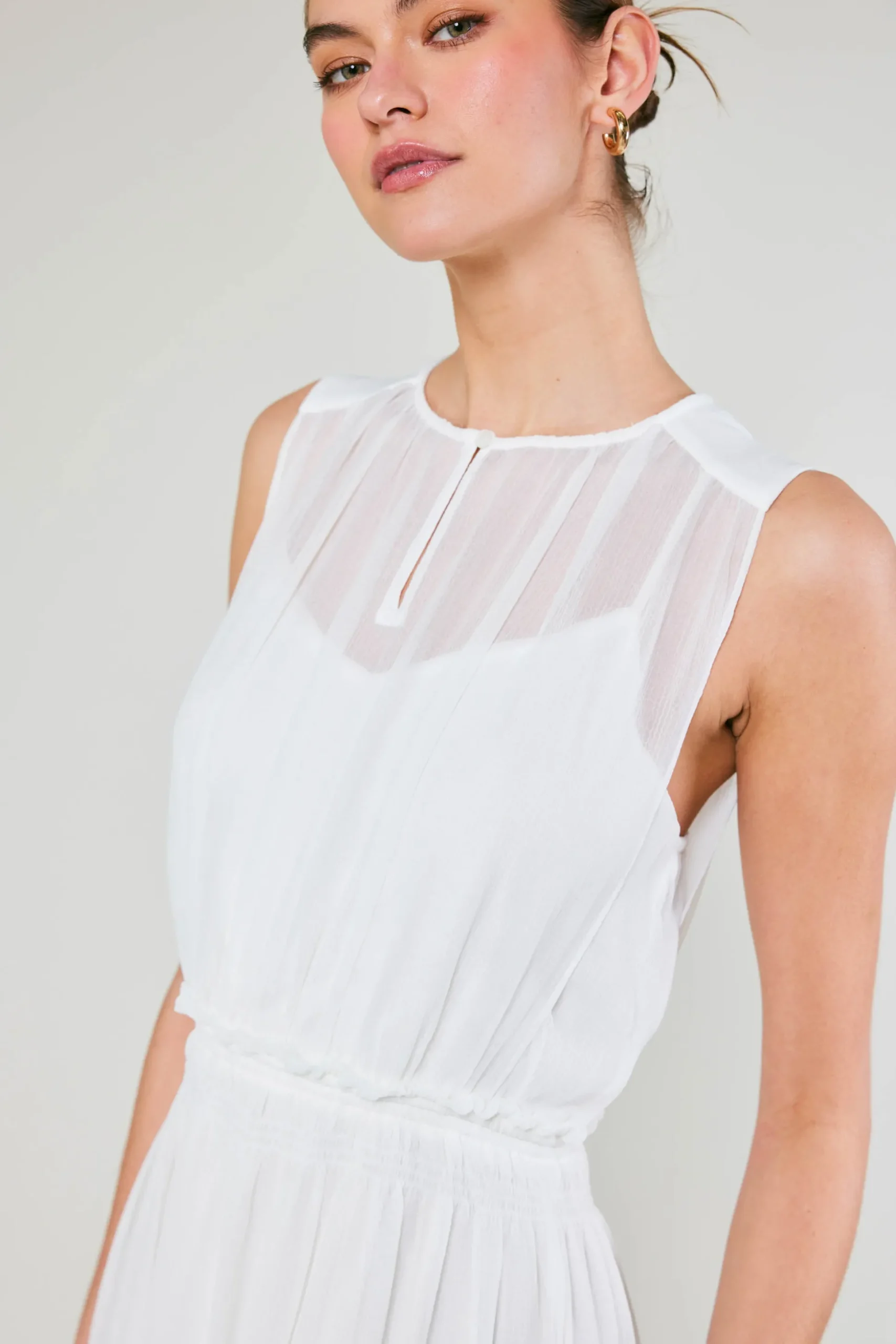 Overlayed Midi Dress