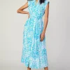Paisley Printed Sleeveless Dress