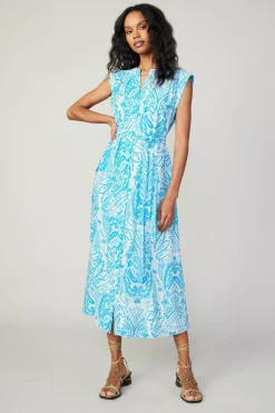 Paisley Printed Sleeveless Dress