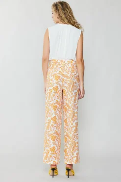 Paisley Printed Wide Pants