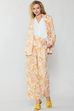 Paisley Printed Wide Pants