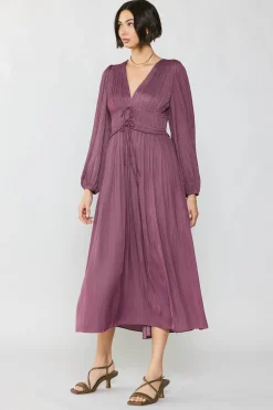 Petite - Sidonie Pleated Maxi Dress