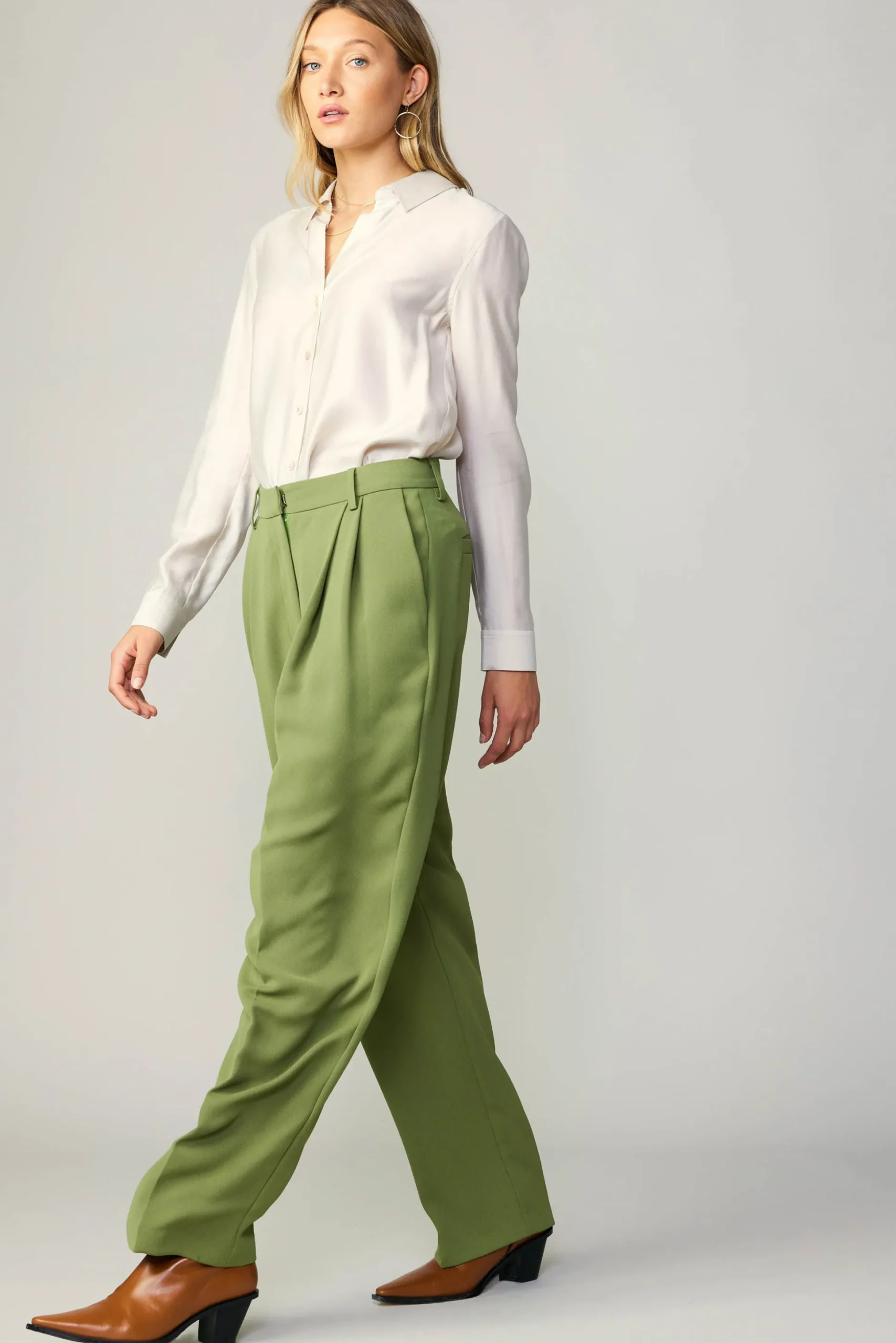 Pintucked Trousers