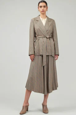 Plaid Layered Jacket