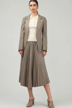 Plaid Layered Jacket