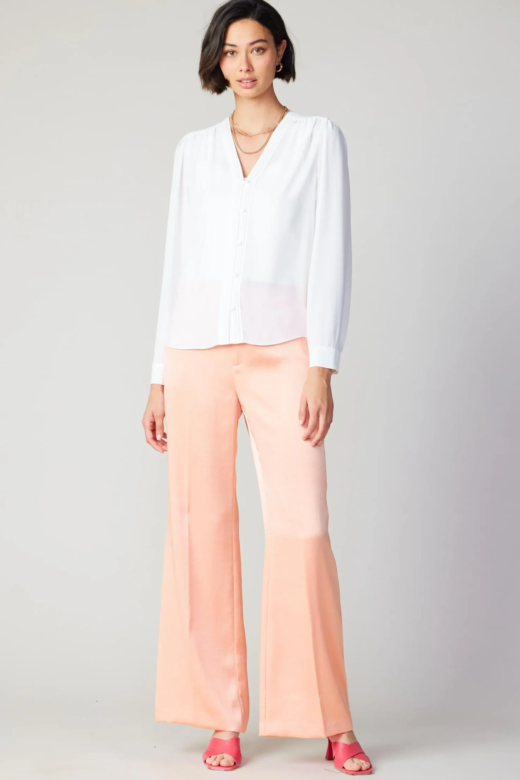 Pleat Detail Buttondown Shirt