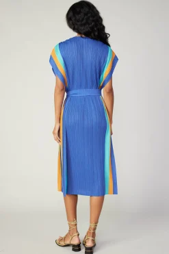 Pleated Border Kaftan Dress