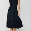 Pleated Midi Dress