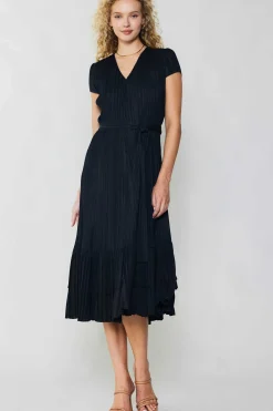Pleated Midi Dress