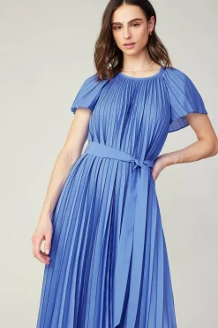 Pleated Midi Dress