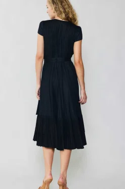Pleated Midi Dress