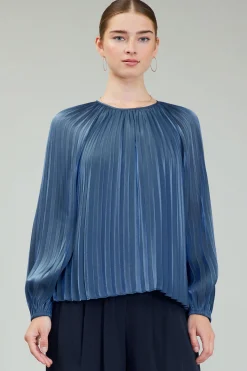 Pleated Shimmery Blouse