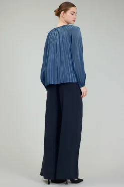 Pleated Shimmery Blouse