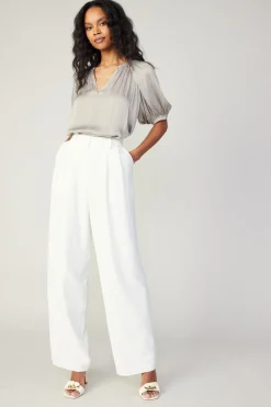 Pleated Wide Leg Pants