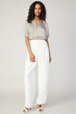 Pleated Wide Leg Pants