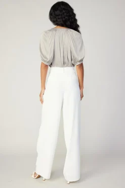 Pleated Wide Leg Pants