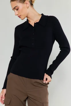 Polo Sweater Top