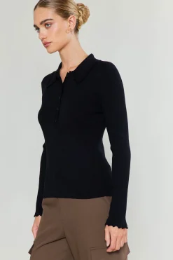 Polo Sweater Top