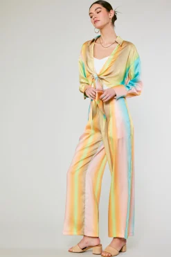 Prismatic Gradient Wide Leg Pants