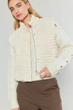 Quilted Cropped Vest