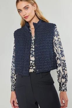 Quilted Cropped Vest