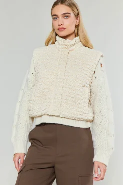 Quilted Cropped Vest