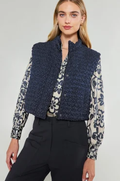 Quilted Cropped Vest