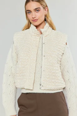 Quilted Cropped Vest