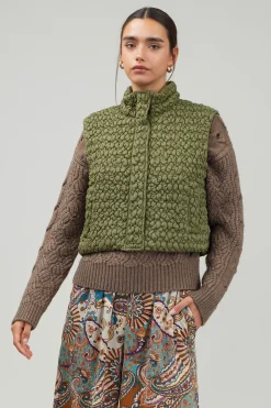 Quilted Cropped Vest