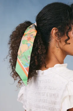 Recycled Signature Print Twilly Scarf