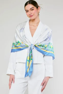 Recycled Signature Print Large Scarf